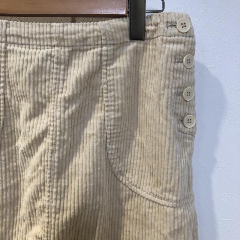 ダブルクローゼット w closet スカート ひざ丈スカート コーデュロイ FREE 無地 ベージュ / ベージュ / レディース USED 古着 中古 10016658
