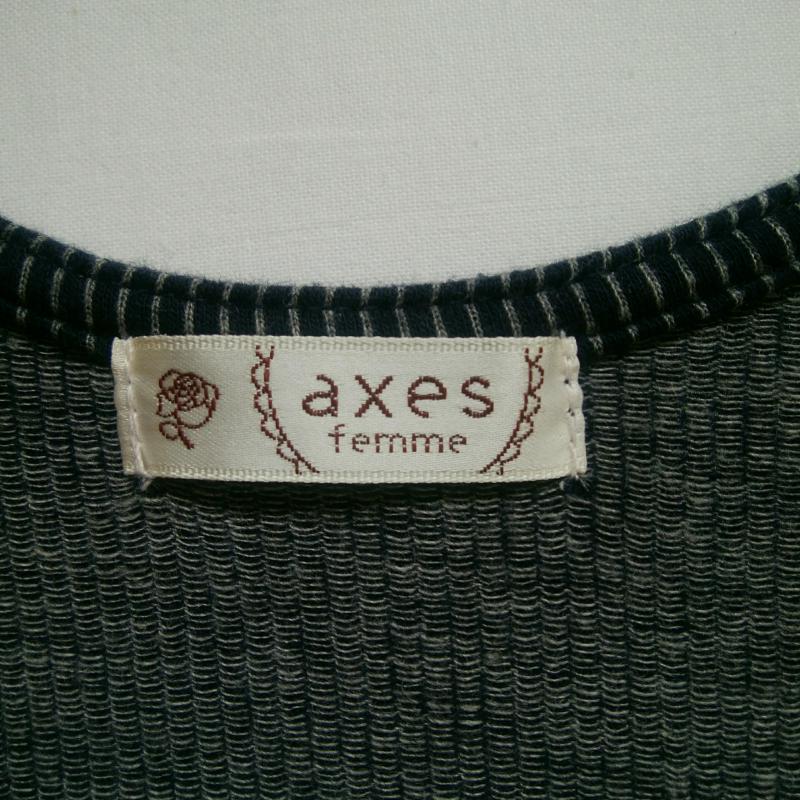 アクシーズファム axes femme ワンピース ミニスカート M ストライプ 紺 / ネイビー / レディース USED 古着 中古 10016714