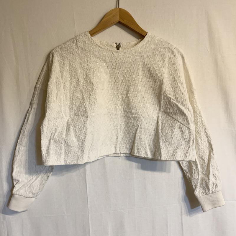 ジーナシス JEANASIS シャツ、ブラウス 長袖 FREE 無地 白 / ホワイト / レディース USED 古着 中古 10016778
