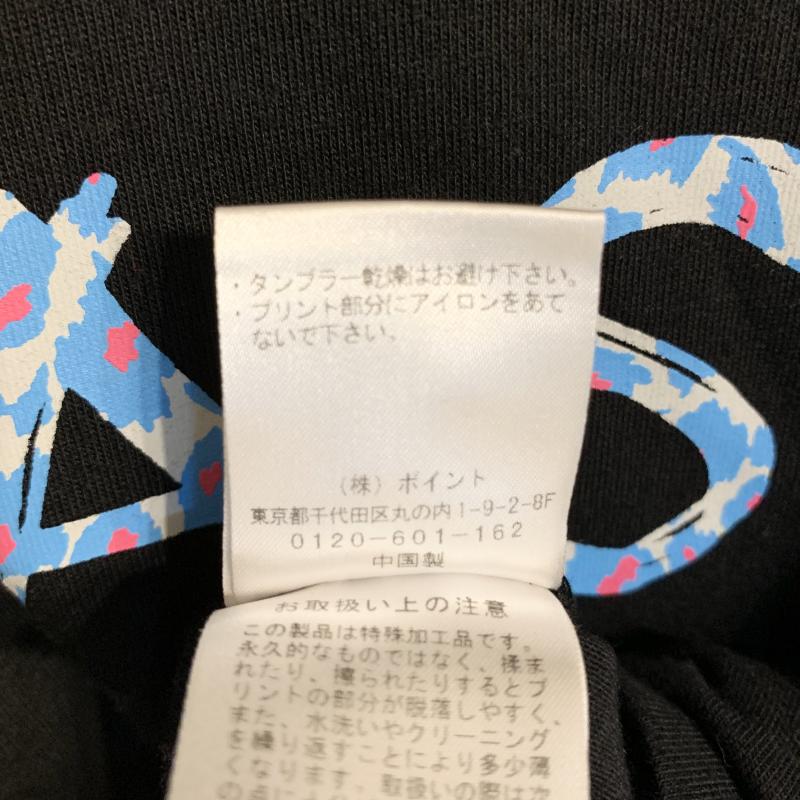 ジーナシス JEANASIS Tシャツ 半袖 FREE プリント X ロゴ、文字 X 無地 黒 / ブラック / レディース USED 古着 中古 10016785