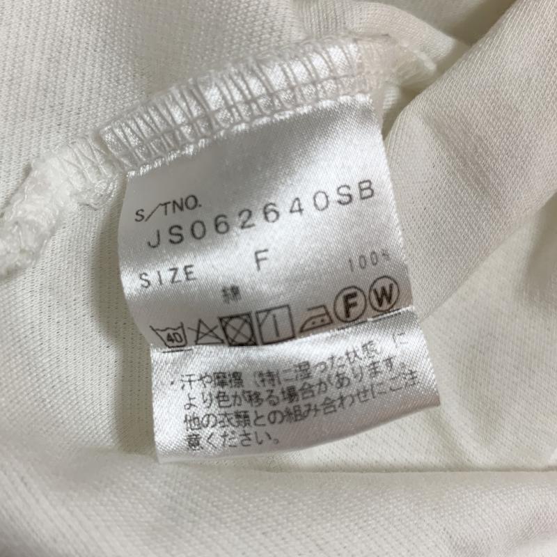 ジーナシス JEANASIS シャツ、ブラウス 半袖 FREE 無地 白 / ホワイト / レディース USED 古着 中古 10016786