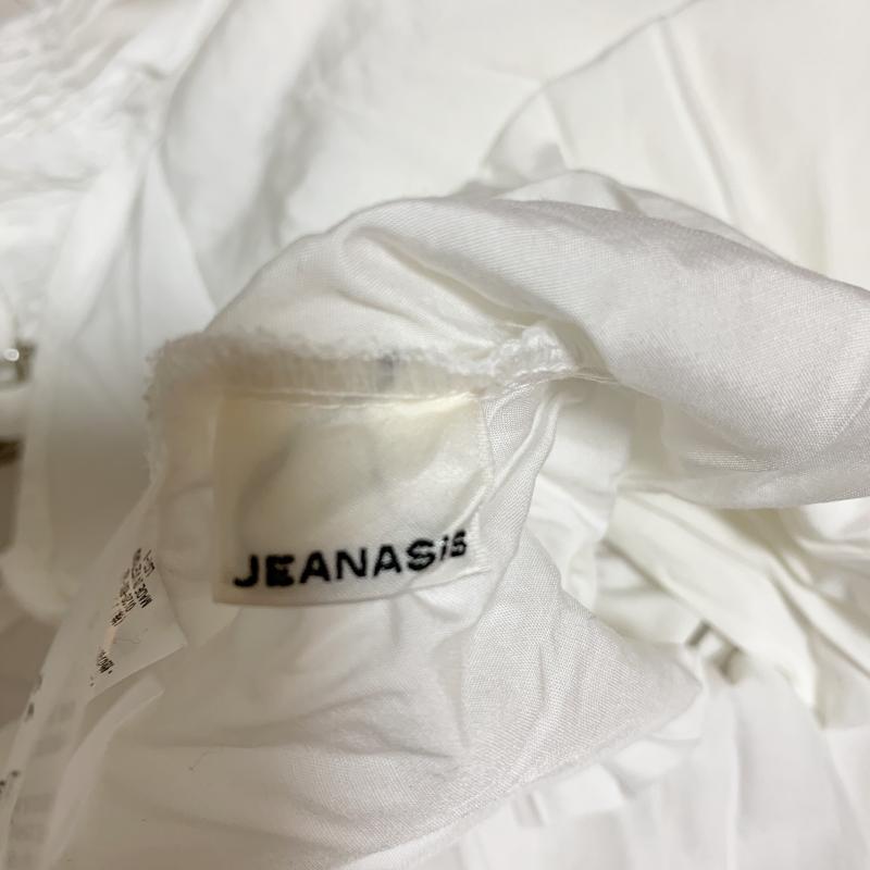 ジーナシス JEANASIS シャツ、ブラウス 七分袖 FREE 無地 白 / ホワイト / レディース USED 古着 中古 10016788