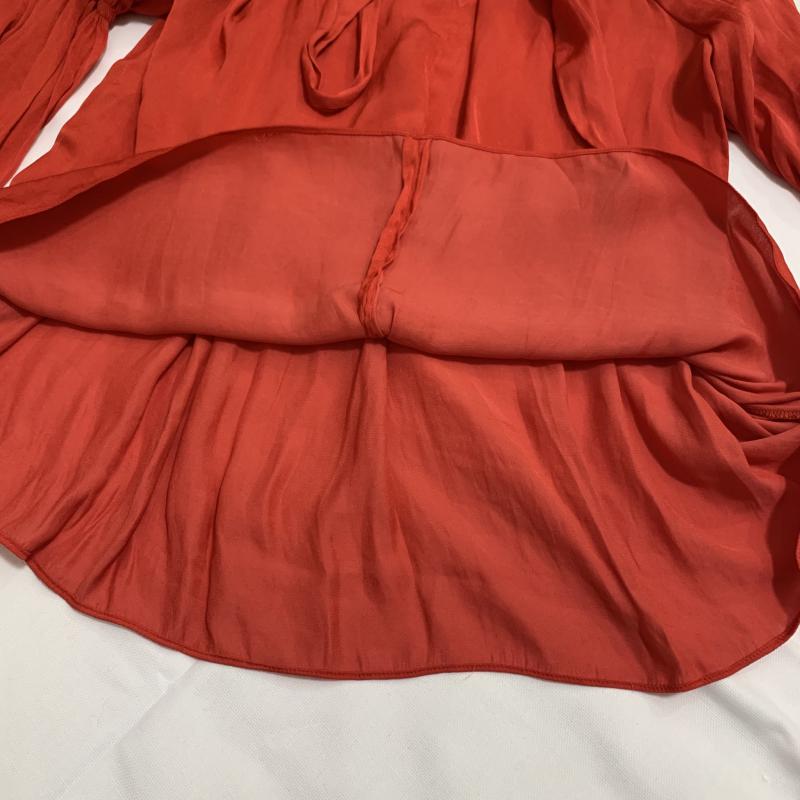 グリーンデイル ガーネット GREENDALE GARNET シャツ、ブラウス 七分袖 S 無地 赤 / レッド / レディース USED 古着 中古 10016793