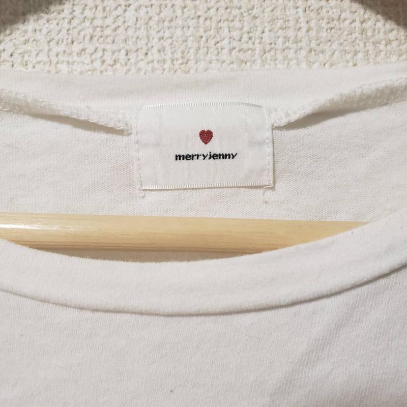 メリージェニー merry jenny Tシャツ 半袖 FREE 無地 白 / ホワイト / レディース USED 古着 中古 10016801