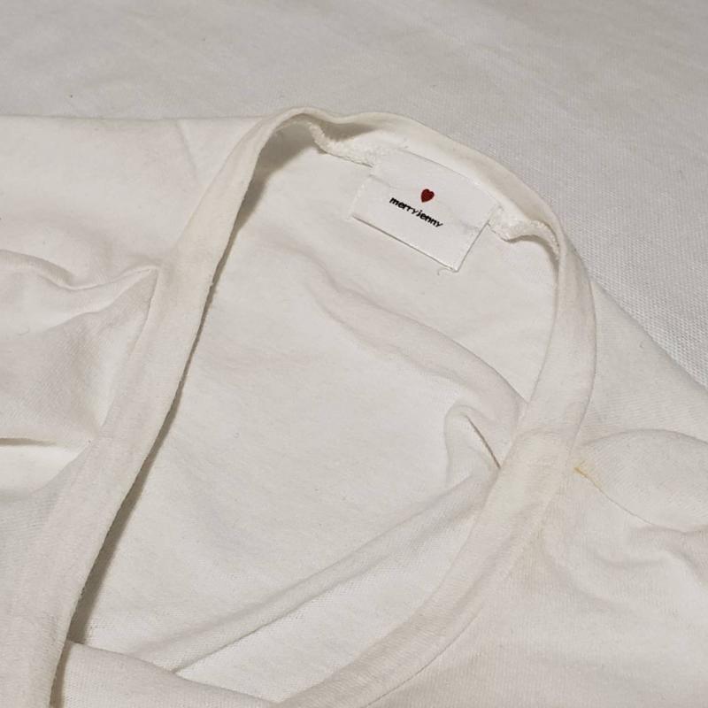 メリージェニー merry jenny Tシャツ 半袖 FREE 無地 白 / ホワイト / レディース USED 古着 中古 10016801