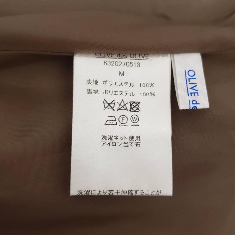 オリーブデオリーブ OLIVE des OLIVE スカート ひざ丈スカート M チェック 茶 / ブラウン / X ベージュ / ベージュ / レディース USED 古着 中古 10016822