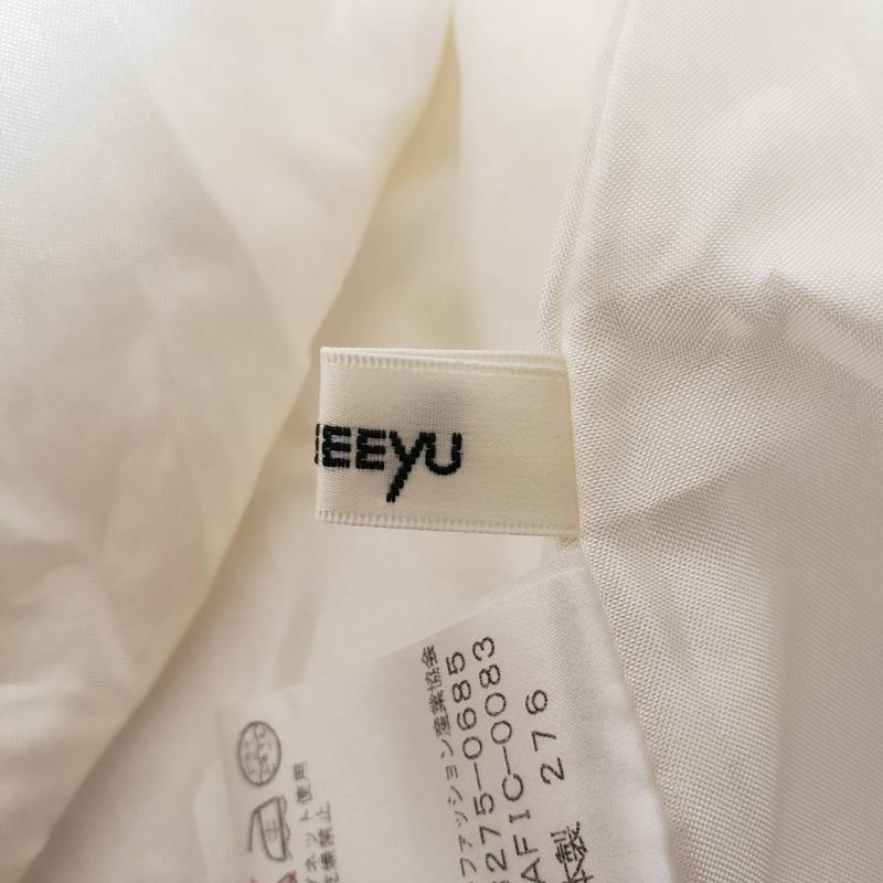 ドニーユ DONEEYU スカート ひざ丈スカート 36 無地 白 / ホワイト / レディース USED 古着 中古 10016824
