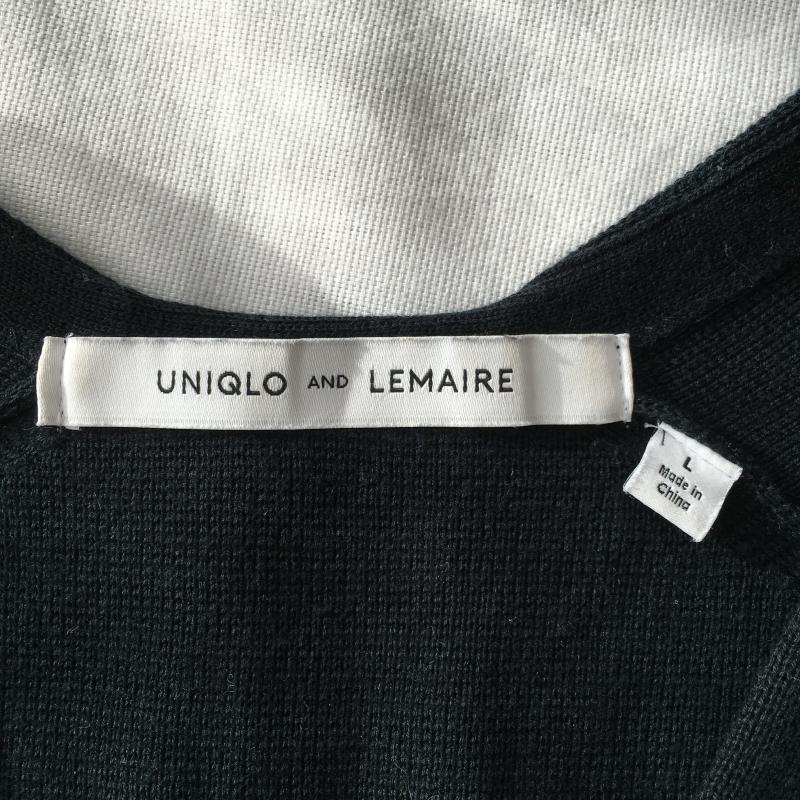 ユニクロ アンド ルメール UNIQLO AND LEMAIRE ニット、セーター 長袖 L 無地 紺 / ネイビー / レディース USED 古着 中古 10016845