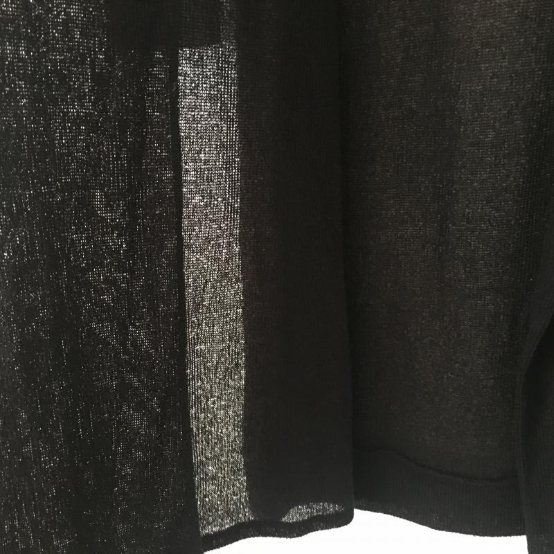 マウジー MOUSSY コート コート一般 フード付きニットガウン FREE 無地 黒 / ブラック / レディース USED 古着 中古 10016872