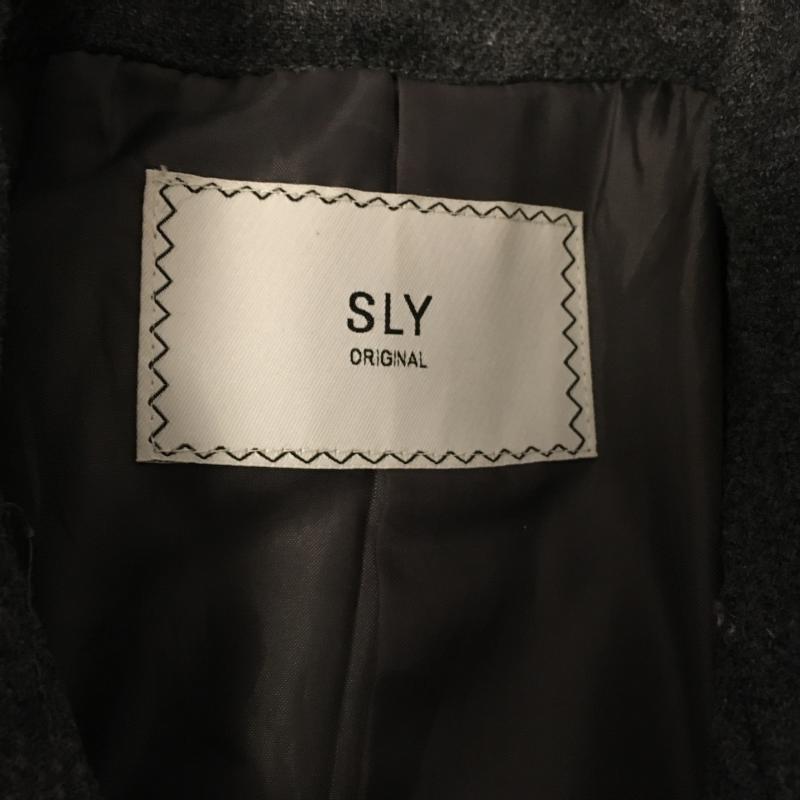 スライ SLY コート ピーコート 1 無地 灰 / グレー / レディース USED 古着 中古 10016881
