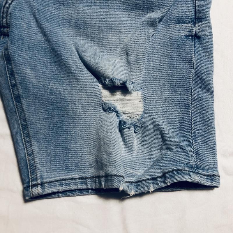 ベルシュカ Bershka パンツ デニム、ジーンズ 31インチ 無地 インディゴ / インディゴ / レディース USED 古着 中古 10016934