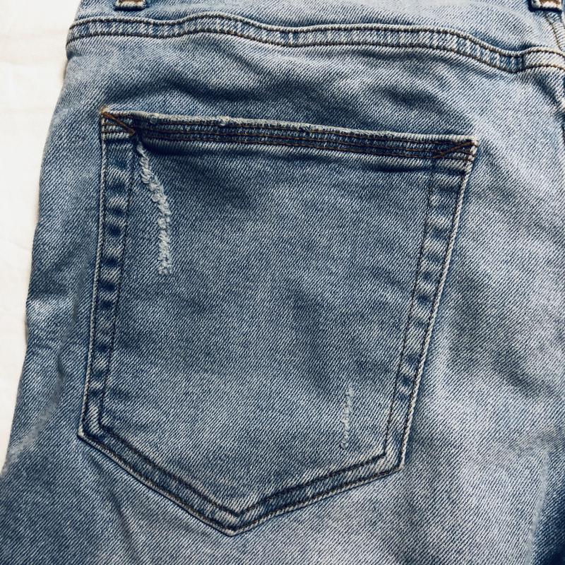 ベルシュカ Bershka パンツ デニム、ジーンズ 31インチ 無地 インディゴ / インディゴ / レディース USED 古着 中古 10016934