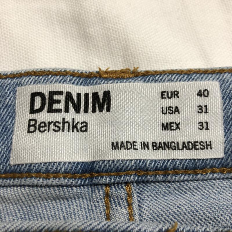 ベルシュカ Bershka パンツ デニム、ジーンズ 31インチ 無地 インディゴ / インディゴ / レディース USED 古着 中古 10016934