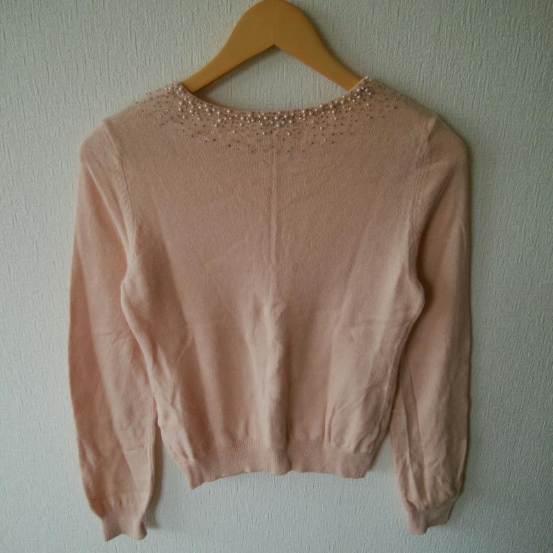 ニジュウサンク 23区 アンサンブルニット 長袖 38 無地 X 桃 / ピンク / レディース USED 古着 中古 10016964