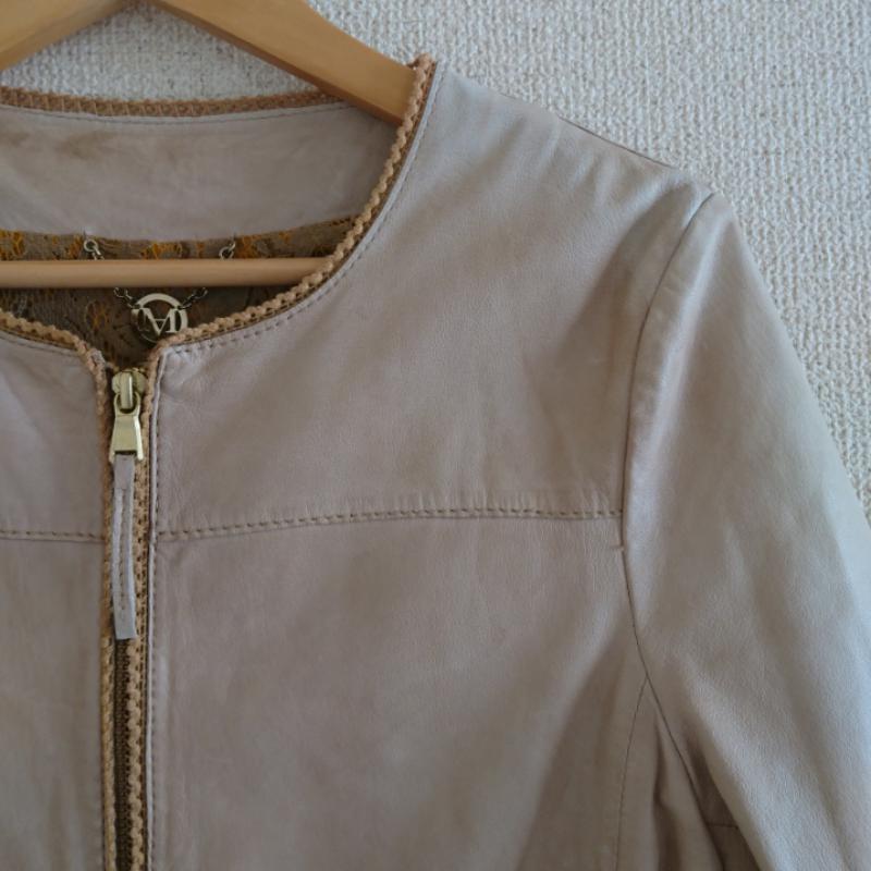 マレーラ MARELLA ジャケット、上着 ジャンパー、ブルゾン 42 無地 ベージュ / ベージュ / レディース USED 古着 中古 10017055