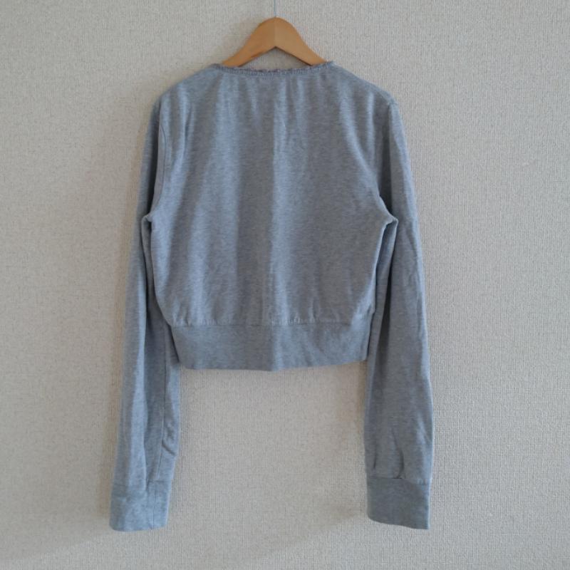 マレーラ MARELLA カーディガン 長袖 L 無地 灰 / グレー / レディース USED 古着 中古 10017057