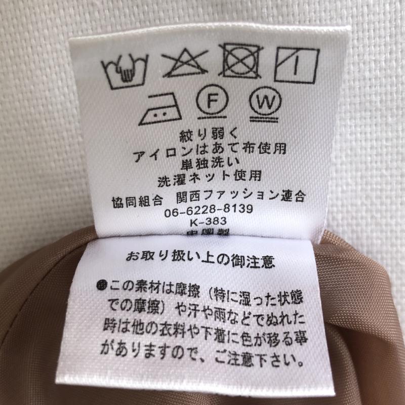 ドナマリー DONA MARIE ワンピース ひざ丈スカート 38 無地 ベージュ / ベージュ /  レディース USED 古着 中古 10017133