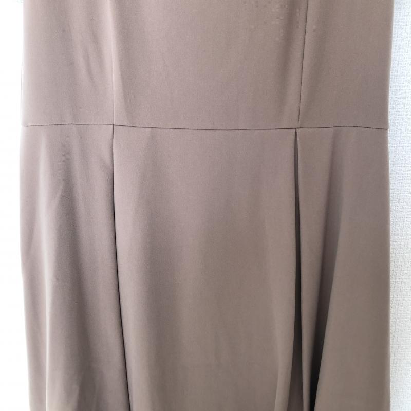 ドナマリー DONA MARIE ワンピース ひざ丈スカート 38 無地 ベージュ / ベージュ /  レディース USED 古着 中古 10017133