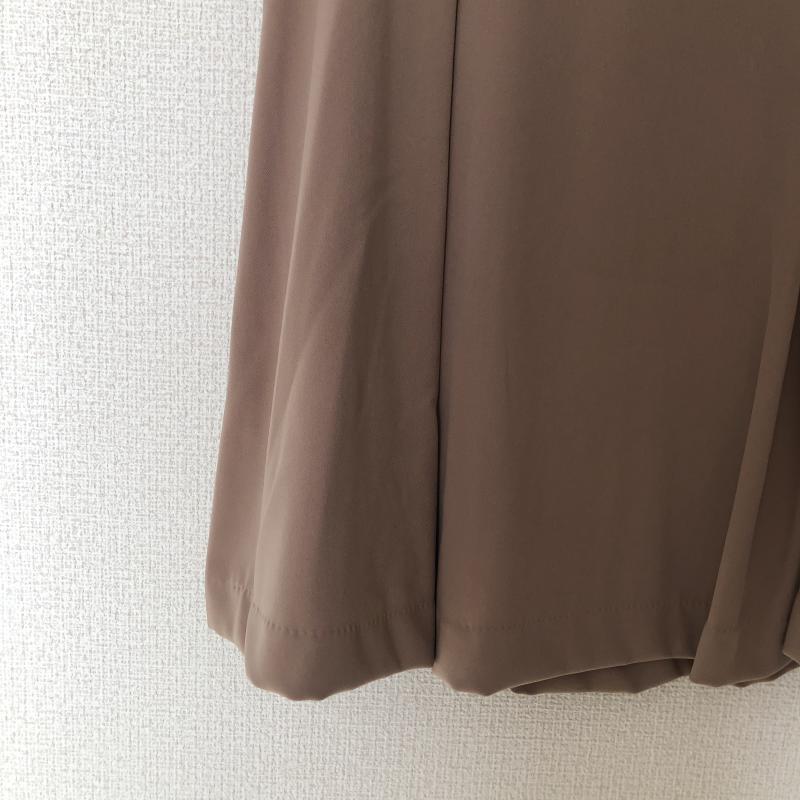 ドナマリー DONA MARIE ワンピース ひざ丈スカート 38 無地 ベージュ / ベージュ /  レディース USED 古着 中古 10017133