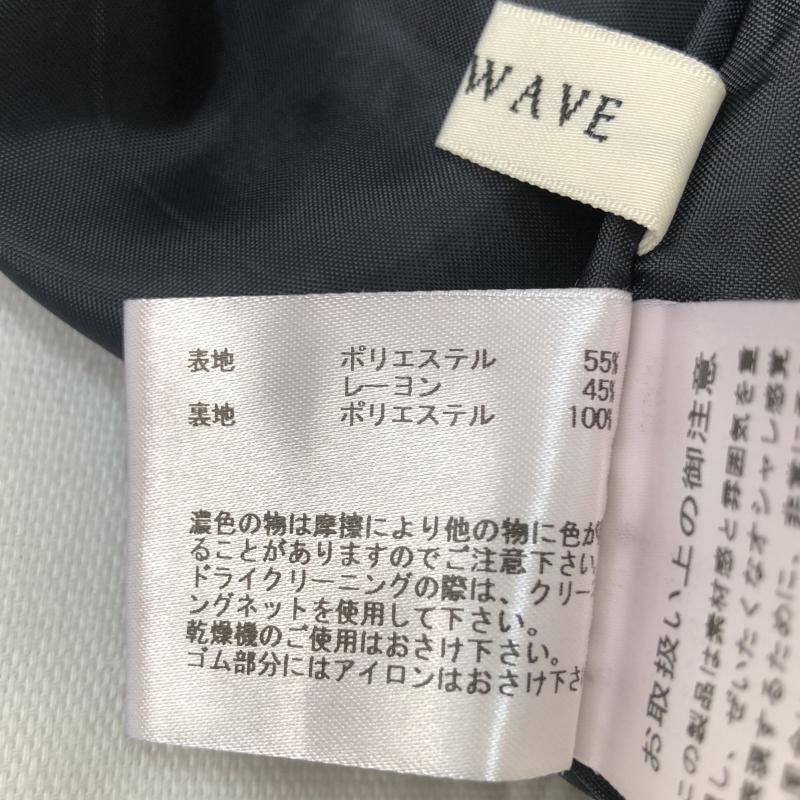 イノウェーブ innowave ワンピース ひざ丈スカート M ストライプ X ボーダー柄 えんじ / ワインレッド / X 黒 / ブラック / レディース USED 古着 中古 10017134