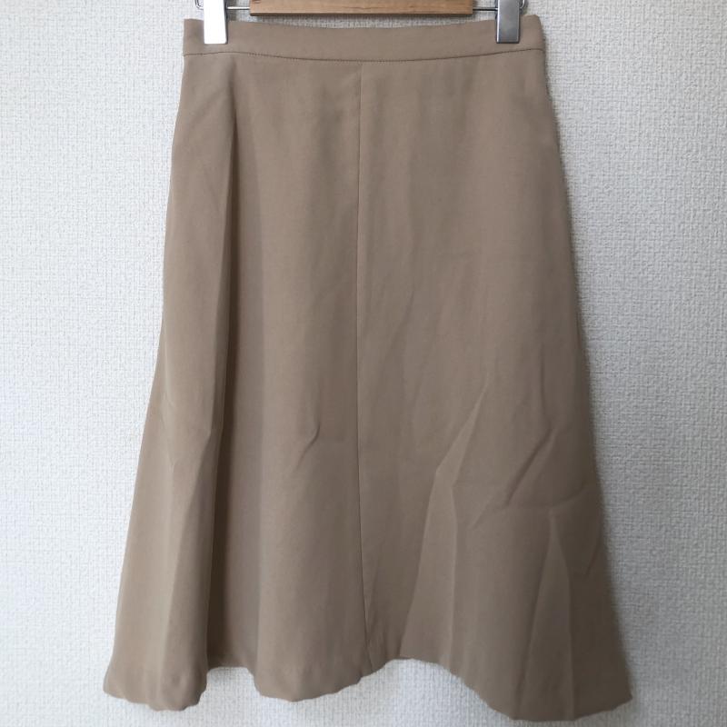 エンネア Ennea スカート ひざ丈スカート 38 無地 ベージュ / ベージュ / レディース USED 古着 中古 10017137