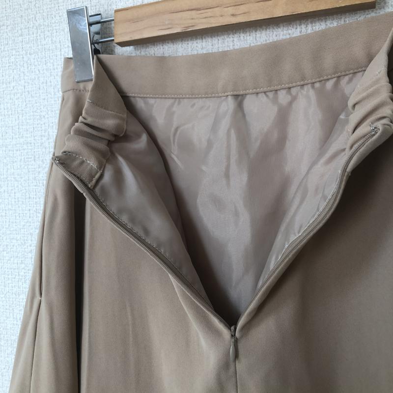 エンネア Ennea スカート ひざ丈スカート 38 無地 ベージュ / ベージュ / レディース USED 古着 中古 10017137