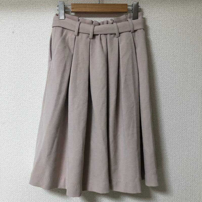 エンネア Ennea スカート ひざ丈スカート 38 無地 桃 / ピンク / レディース USED 古着 中古 10017155