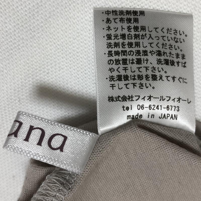 アナナス anana カットソー 半袖 36 無地 灰 / グレー / レディース USED 古着 中古 10017157