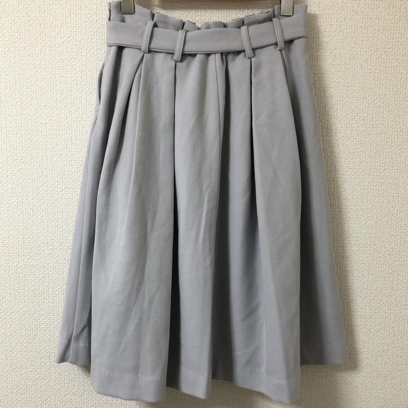 エンネア Ennea スカート ひざ丈スカート 38 無地 灰 / グレー / レディース USED 古着 中古 10017165
