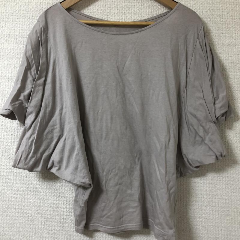 アナナス anana カットソー 半袖 40 無地 灰 / グレー / レディース USED 古着 中古 10017170
