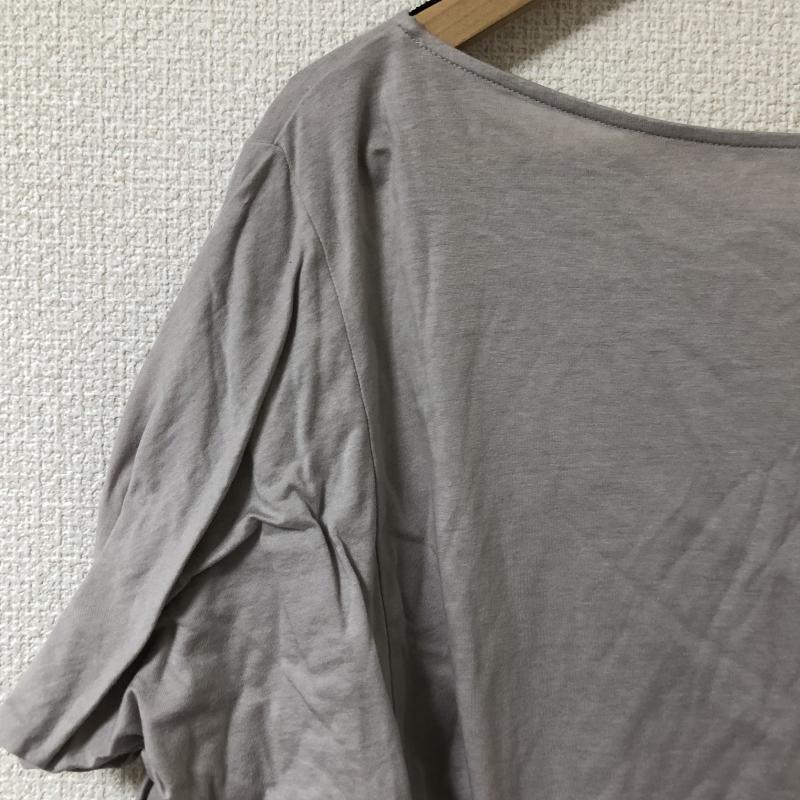 アナナス anana カットソー 半袖 40 無地 灰 / グレー / レディース USED 古着 中古 10017170