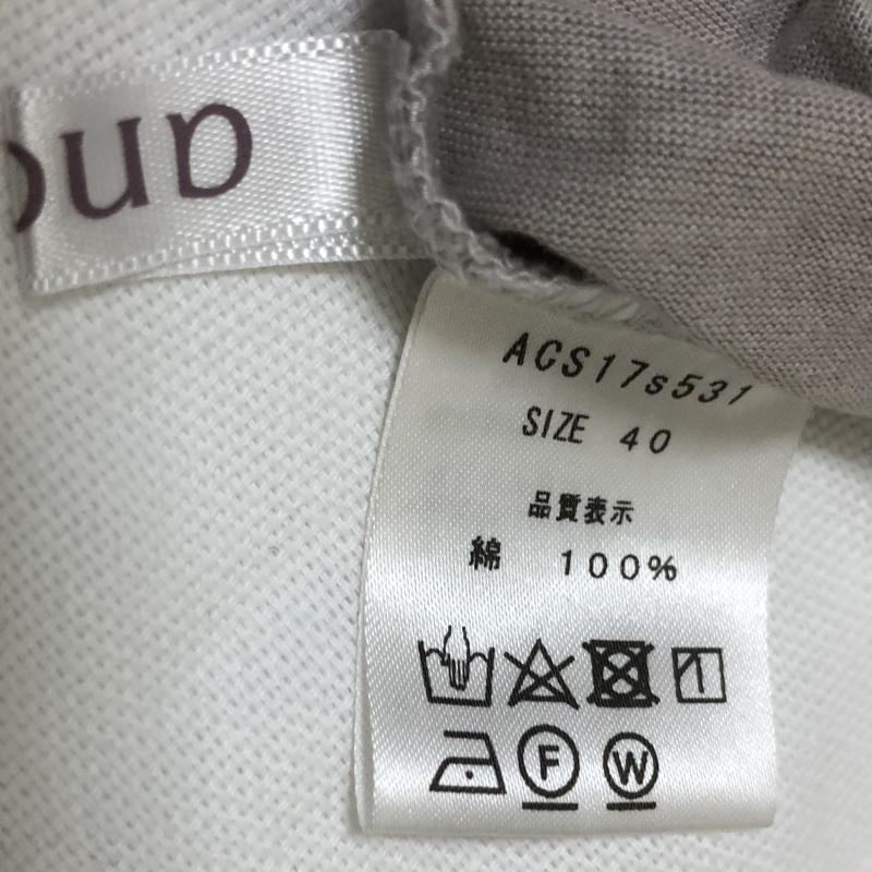 アナナス anana カットソー 半袖 40 無地 灰 / グレー / レディース USED 古着 中古 10017170