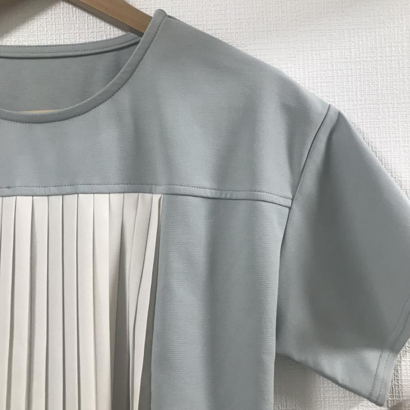 ヨーロ YOLO カットソー 半袖 36 無地 カーキ / カーキ / X 白 / ホワイト / レディース USED 古着 中古 10017194