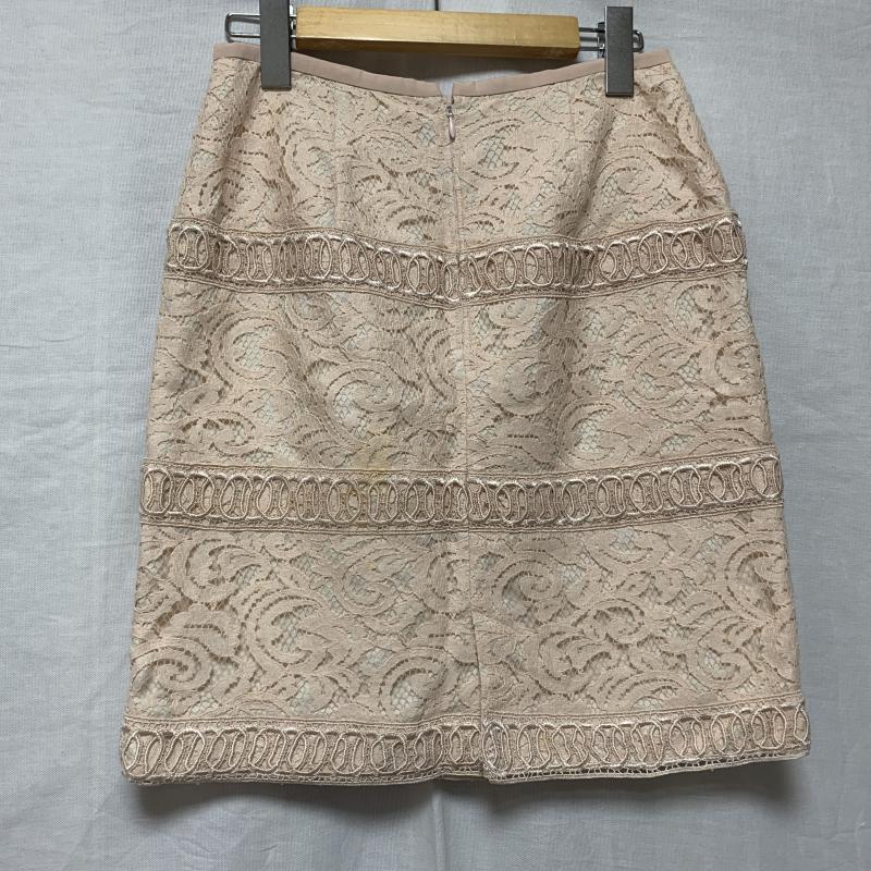 ジャスグリッティー JUSGLITTY スカート ひざ丈スカート 1 花柄 ベージュ / ベージュ / X 桃 / ピンク / レディース USED 古着 中古 10017266