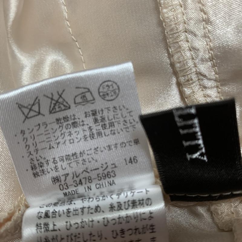 ジャスグリッティー JUSGLITTY スカート ひざ丈スカート 1 花柄 ベージュ / ベージュ / X 桃 / ピンク / レディース USED 古着 中古 10017266