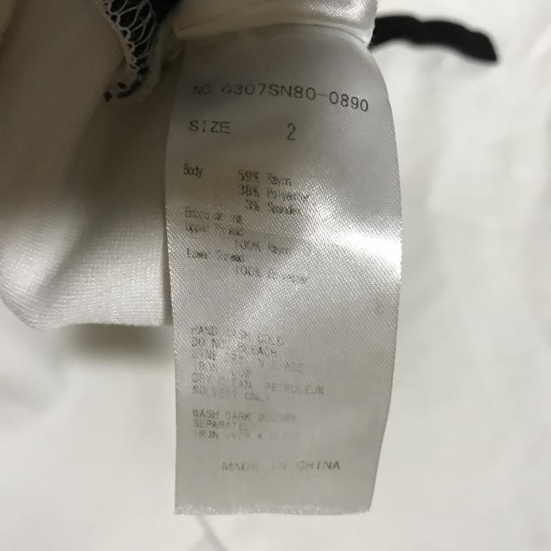 スライ SLY カーディガン 長袖 2 無地 X ロゴ、文字 白 / ホワイト / X 黒 / ブラック / レディース USED 古着 中古 10017287