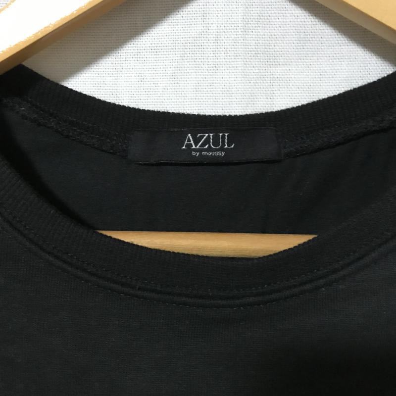 アズールバイマウジー AZUL BY MOUSSY ワンピース ひざ丈スカート S 無地 X ボーダー柄 黒 / ブラック / X 白 / ホワイト / レディース USED 古着 中古 10017288