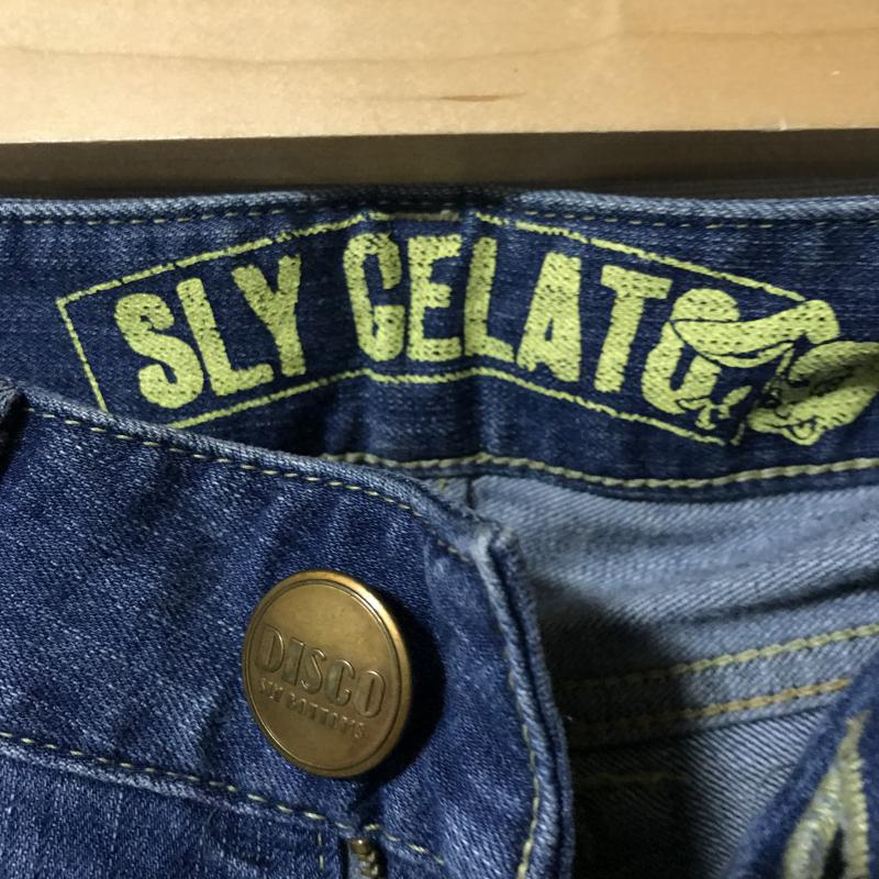 スライ SLY パンツ デニム、ジーンズ ダメージ加工 青 / ブルー / レディース USED 古着 中古 10017296