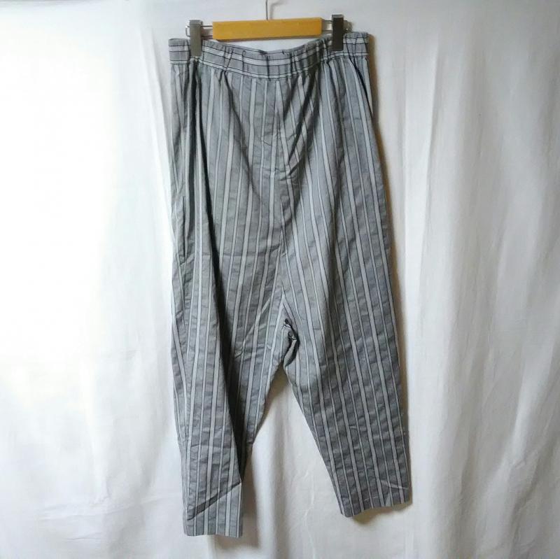 パラティッシ Paratiisi パンツ サルエルパンツ FREE ストライプ 灰 / グレー / X 黒 / ブラック / X 白 / ホワイト / レディース USED 古着 中古 10017338