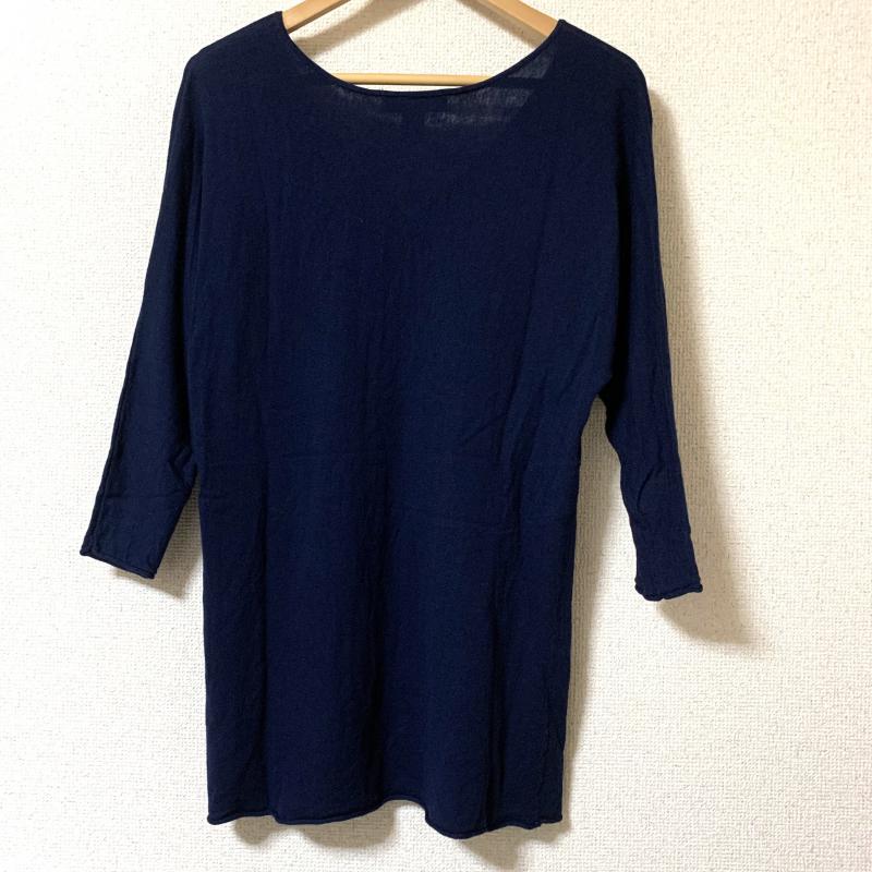 バナナリパブリック BANANA REPUBLIC カットソー 七分袖 XS 無地 紺 / ネイビー / レディース USED 古着 中古 10017356