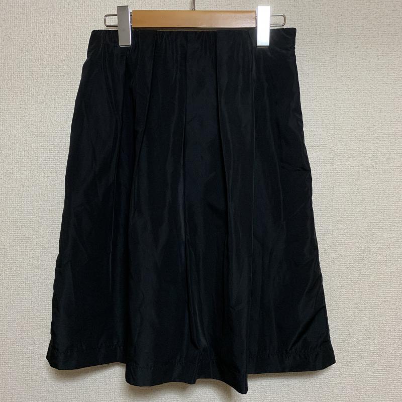 エル ELLE スカート ひざ丈スカート 40 無地 黒 / ブラック / レディース USED 古着 中古 10017362