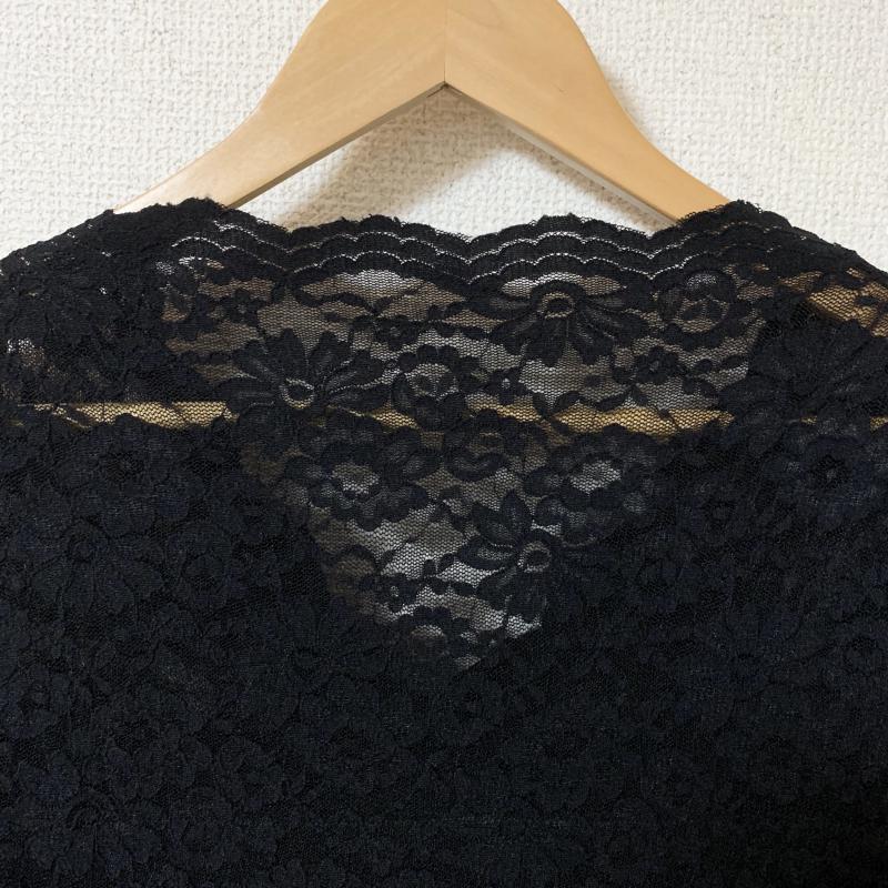 ビス ViS カットソー 長袖 FREE 花柄 黒 / ブラック / レディース USED 古着 中古 10017370
