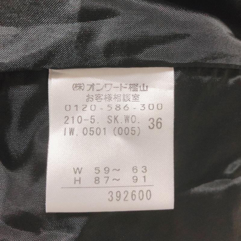 ニジュウサンク 23区 スカート ミニスカート 36 無地 黒 / ブラック /  レディース USED 古着 中古 10017384