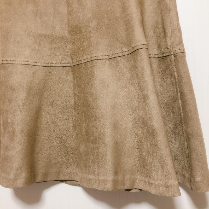 ニジュウサンク 23区 スカート ひざ丈スカート 38 無地 茶 / ブラウン /  レディース USED 古着 中古 10017386