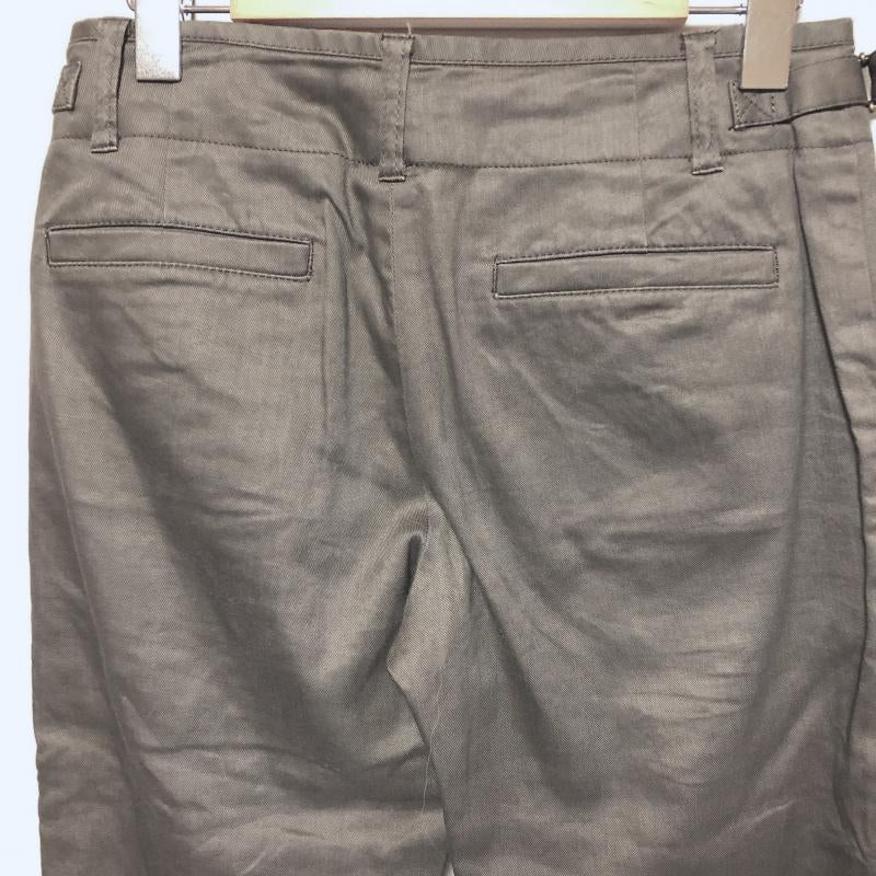 ニジュウサンク 23区 パンツ スラックス リネン混/カプリ丈 36 無地 茶 / ブラウン / レディース USED 古着 中古 10017411