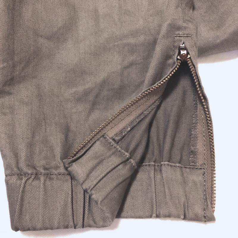 ニジュウサンク 23区 パンツ スラックス リネン混/カプリ丈 36 無地 茶 / ブラウン / レディース USED 古着 中古 10017411