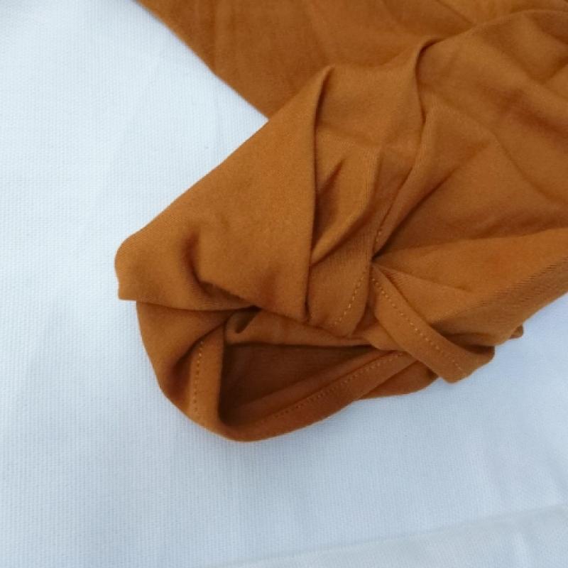 エンネア Ennea カットソー 長袖 36 無地 茶 / ブラウン / X ベージュ / ベージュ / レディース USED 古着 中古 10017417