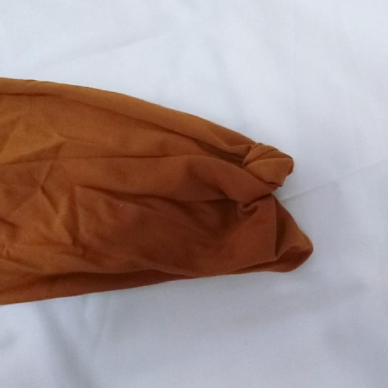 エンネア Ennea カットソー 長袖 38 無地 茶 / ブラウン / X ベージュ / ベージュ / レディース USED 古着 中古 10017420