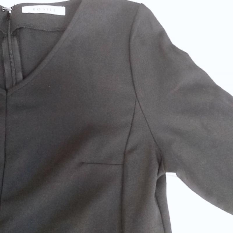 ロージー ROSIEE カットソー 長袖 S 無地 黒 / ブラック /  レディース USED 古着 中古 10017427