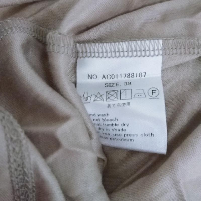 マルキスデブラン Marquise de blanc カットソー 長袖 38 無地 灰 / グレー / レディース USED 古着 中古 10017442